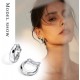 2 Pairs Geometric Chunky Hoop Clip Earrings For Women Fashion Non Pierced Clip On Earrings Jewelry